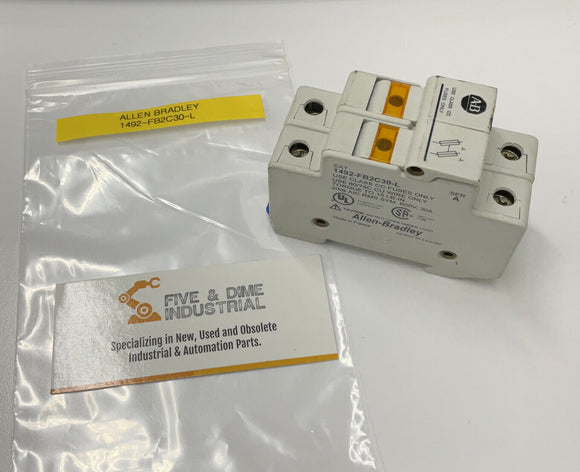 Allen Bradley 1492-F-FB2C 30-L Fuse Holder 2-Pole Class CC