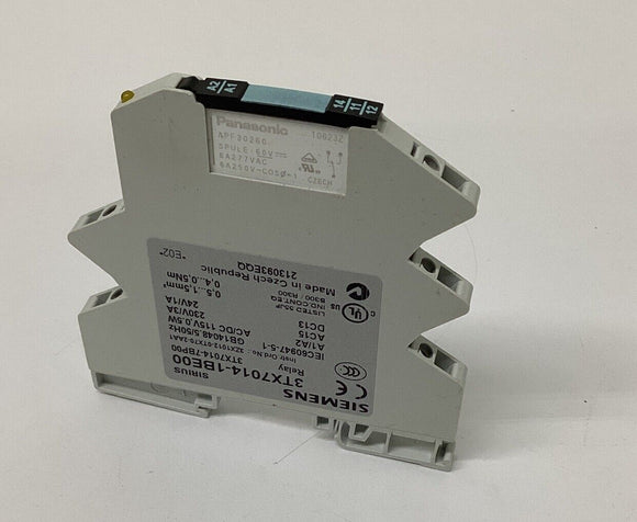 Siemens 3TX7014-1BE00 Din Mount Relay 115 Volts AC/DC
