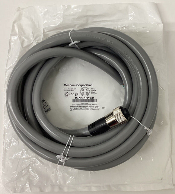 Mencom MINH-4FP-5M  7/8'' Female 4-Wire Single End Cable 5 Meters
