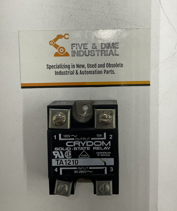 Crydom TA1210 Solid State Relay IN 90-280 Vac Out 120 Vac