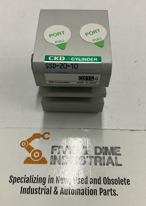 CKD SSD-20-10 Double Acting Pneumatic Cylinder 20mm Bore 10mm Stroke