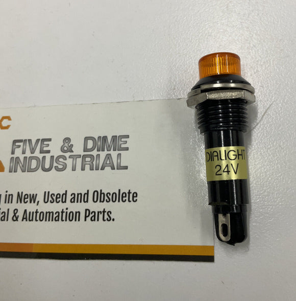 Dialight Led 24VDC Panel Indicator 350-2107-ND Amber Lot of 6