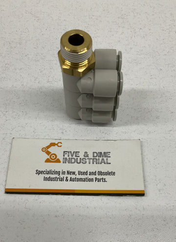 SMC KQ2ZT08-03S 6-Way Triple Branch Fitting 3/8" X 8mm - 0