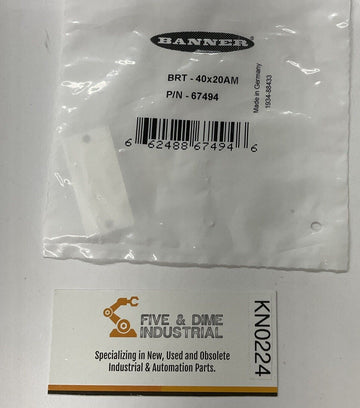 Banner BRT-40X20AM Retro Reflective Target Reflector 67494