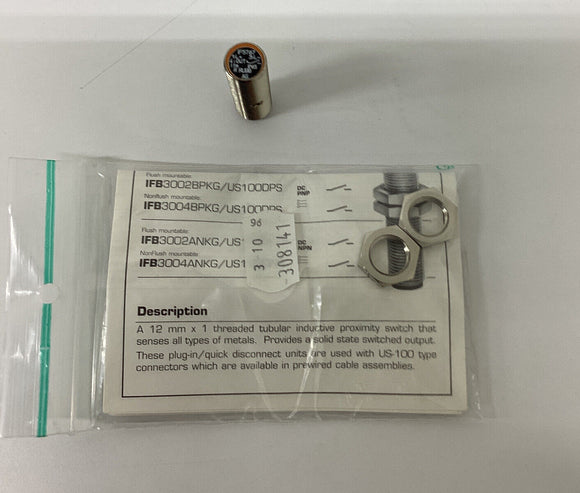 IFM Effector  IF5767 / IFB3002-BPKG/US-100-DPS Proximity Sensor