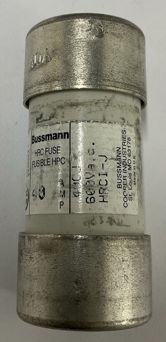 Bussman HRC-40  40CJ Fusible HPC 600V 40A Fuse
