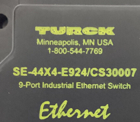 Turck SE-44X4-E924 / CS30007 Industrial Ethernet Module 9-Port