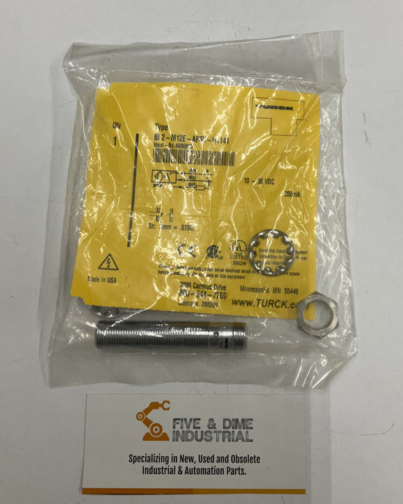 Turck Bi 2-M12E-AP6X-H1141 Inductive Sensor 10-30 VDC