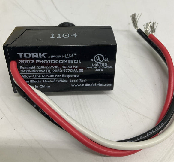 Tork 3002 Photo Control  Flush Mount SPST