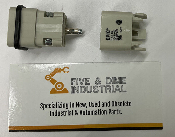 Lapp/Epic  10431000 H-A 4 SS 4+PE Male Connector Plug