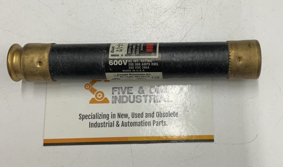 Bussmann Fusetron FRS-R-2-1/2 600V Fuses.  Lot of 2