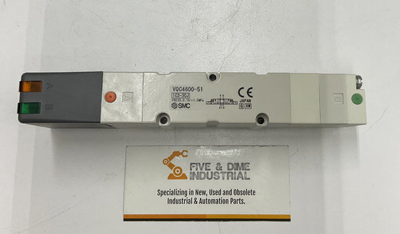 SMC VQC4600-51 Solenoid Valve 5-Part 24 VDC