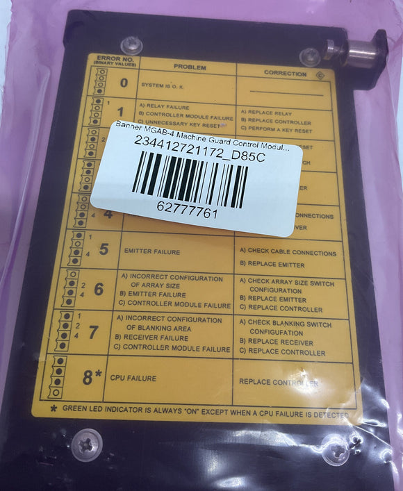Banner MGAB-4 Machine Guard Control Module 30348