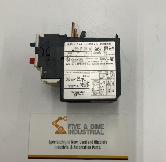 Telemecanique LRD 03 Overload Relay 0.25-0.4A
