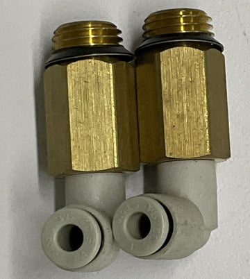 SMC KQ2W04-U02  Elbow Fittings 4mm Tube x 1/2 Uni (Pkg of 2) - 0