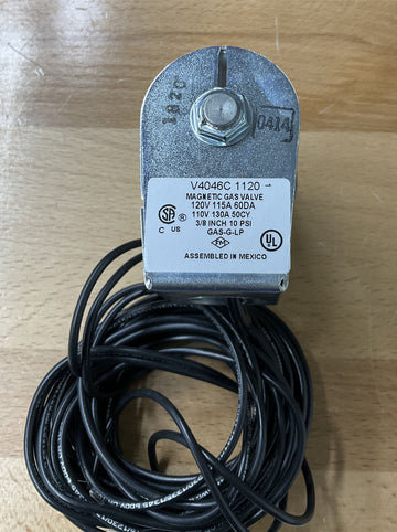 Honeywell V4046C-1120 3/8" 120V Magnetic Gas Valve 10' Leads - 0