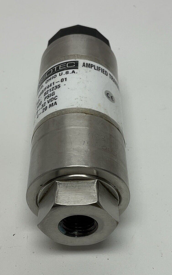 Honeywell Sensotec 440/F441-01 Pressure Transducer 500PSIG 9-32 VDC
