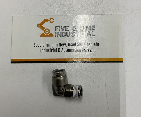 SMC KQB2L06-01S Metal Elbow Fitting 1/8" NPT X 6mm Tube