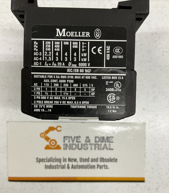 Moeller 22DILEM-10 Contact Block