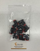 SMC KQL11-00 Lot of 9  One Touch Union Elbow Fittings 90Deg 3/8" Tube-1