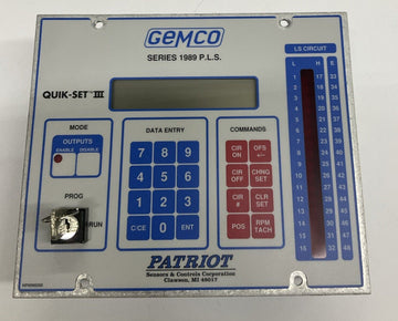 Gemco Patriot 1989 P.L.S. Quik-Set III Control Panel