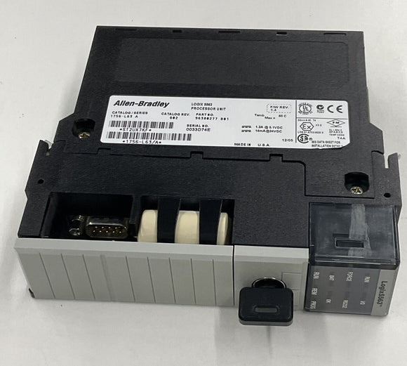 Allen Bradley 1756-L63 Ser. A ControlLogix PLC Processor 5563 FW Rev 1.4