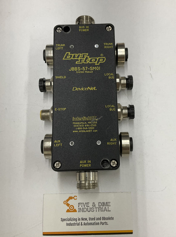 Turck JBBS-57-SM01 DeviceNet Interlink Module Bus-Stop