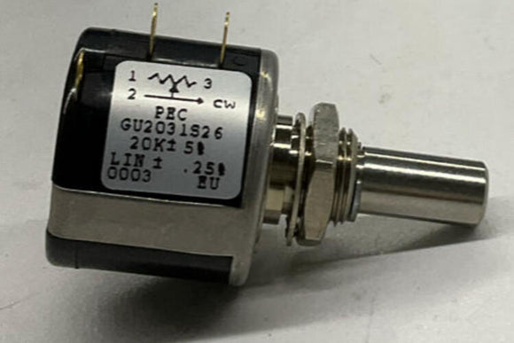 Digi-Key  GU2031S26-ND Ten Turn Precision 20K OHM Potentiometer