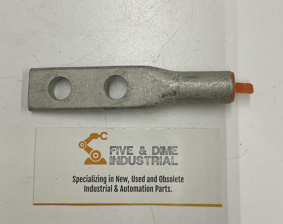 Burndy YA25A5 / 725658 Aluminum 2-Hole Lug I/O AWG 3/8" Stud