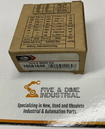 Gates 78581640 Taper Lock Bushing 1610 X 40mm Bore