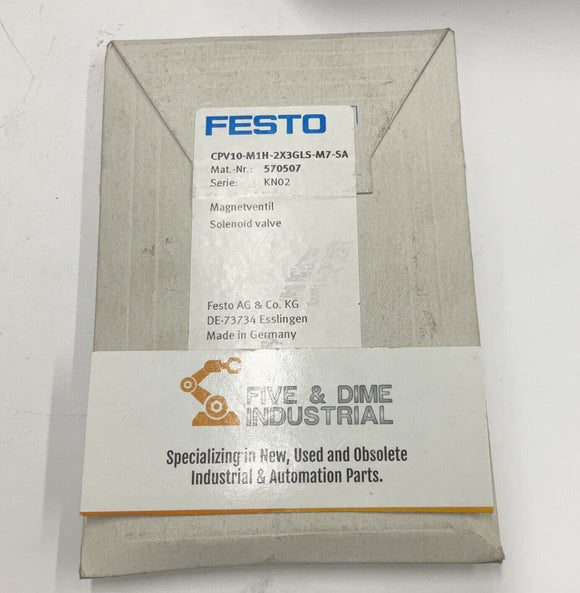 Festo CPV10-M1H-2X3GLS-M7-SA / 590507 Solenoid Valve