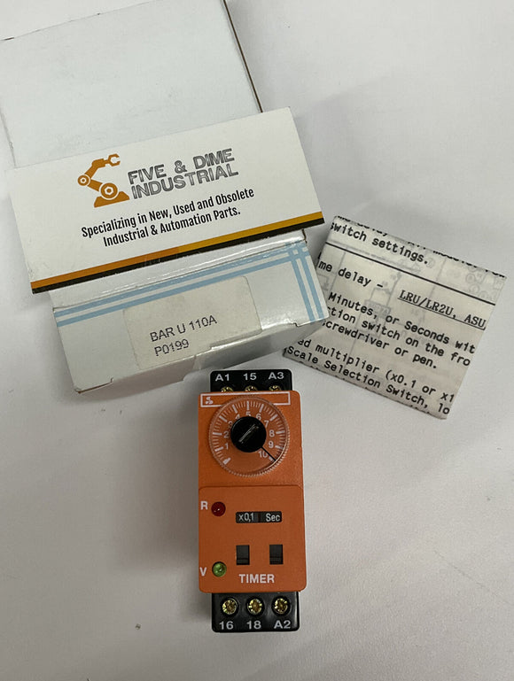 Crouzet Bar-U-110A Din Mount Time Delay Module