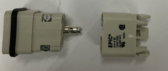 Lapp/Epic  10431000 H-A 4 SS 4+PE Male Connector Plug