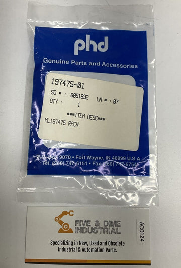 PHD 197475-01 ML197475 Rack