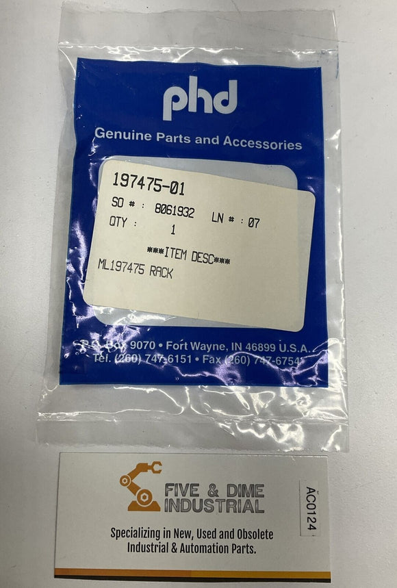 PHD 197475-01 ML197475 Rack