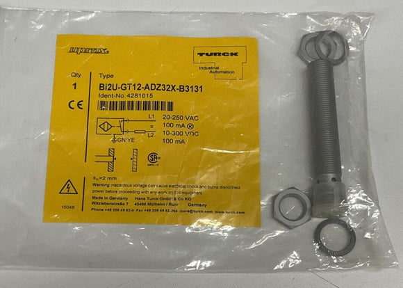Turck BI2U-GT12-ADZ32X-B3131 Proximity Sensor 4281015