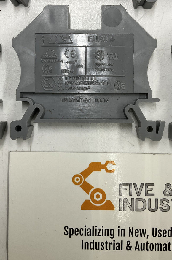 Morsettitalia Euro4 DIN Rail Contact Block Lot of 10