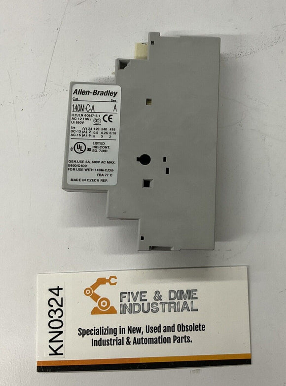 Allen Bradley 140M-C-ASAR10M01 Ser. A Trip Indication Contact 1NO, 1NC