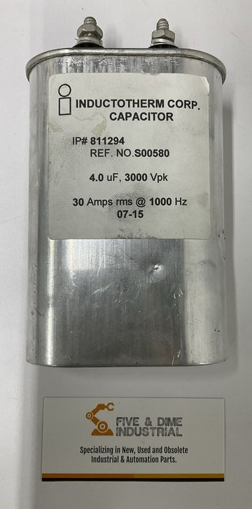 Inductotherm Corp. IP#811294 Capacitor 4.0 µF 3000 VPK