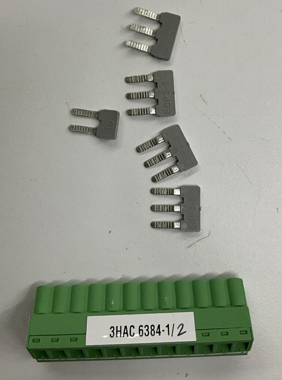 Phoenix Contact A81.XS4 Screw Terminal Block w/ Jumpers 4 12 Pin