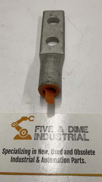 Burndy YA25A5 / 725658 Aluminum 2-Hole Lug I/O AWG 3/8" Stud - 0