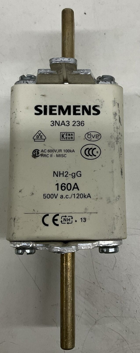 Siemens 3NA3 236 Fuse 160A 500V