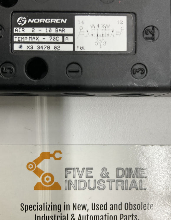 IMI Norgren X3-3478-02 Manual Valve G 1/8 Ports