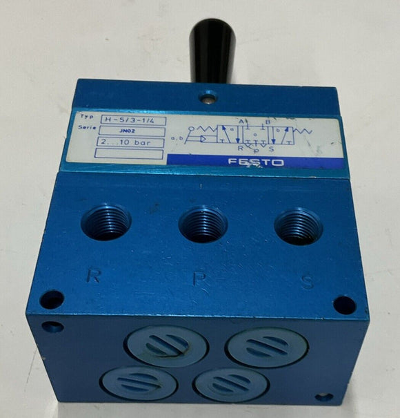 Festo H-5/2-1/4 Manual Lever Pneumatic Valve