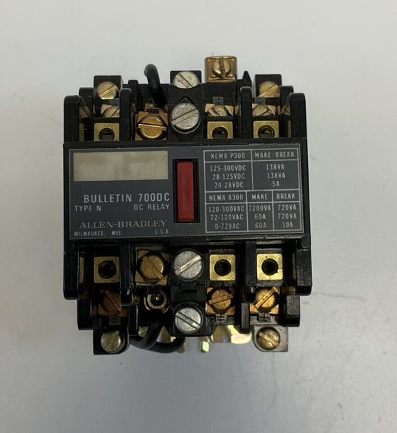 Allen Bradley 700DC-N400Z32 DC Contactor  32VDC Coil
