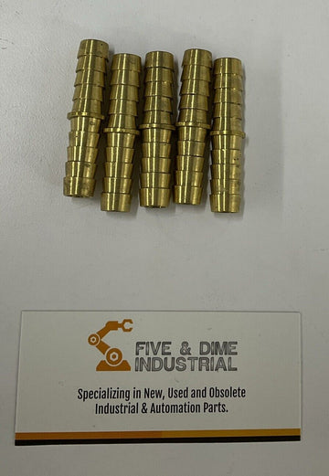 Parker 122HBL-6 3/8  2 Brass Barb Fitting. Lot of 5