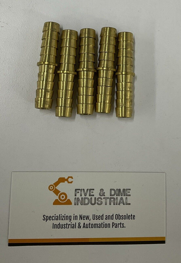 Parker 122HBL-6 3/8  2 Brass Barb Fitting. Lot of 5