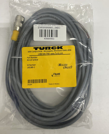 Turck RK 4.6T-6/S618 Euro Fast Cable U0180-1 - 0