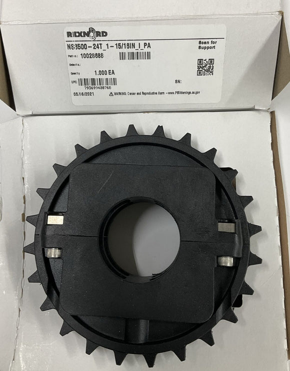 Rexnord 10028688 Split Sprocket HS8500 1-15/16 Round Idler Bore 24 Teeth