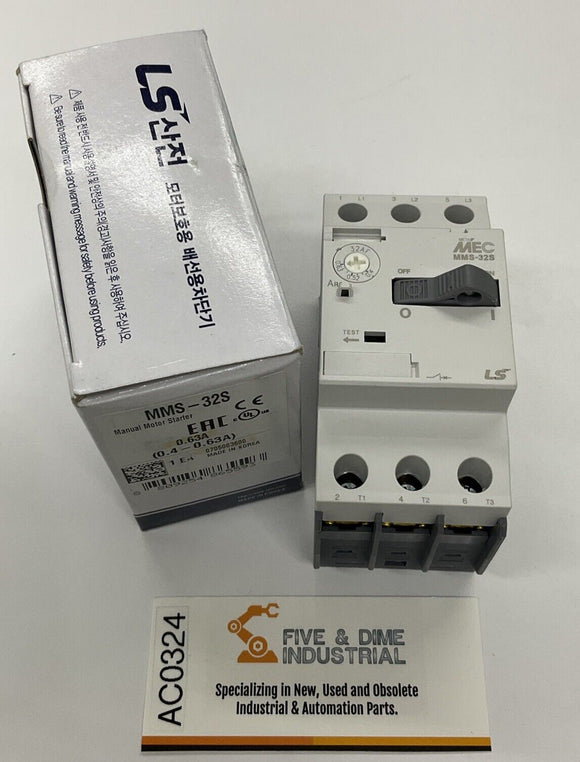 LS MMS-32S / MMS-32S-0.63A Manual Motor Starter 0.4-063A